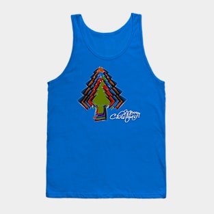 Merry Christmas Tree Colors Tank Top